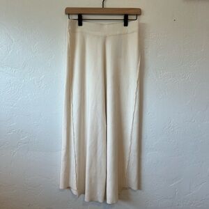 ZARA knit pants in cream — size small